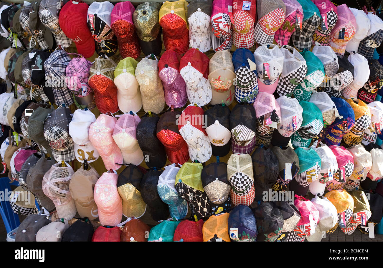 Hat Stall Phnom Penh Cambodia Stock Photo Alamy