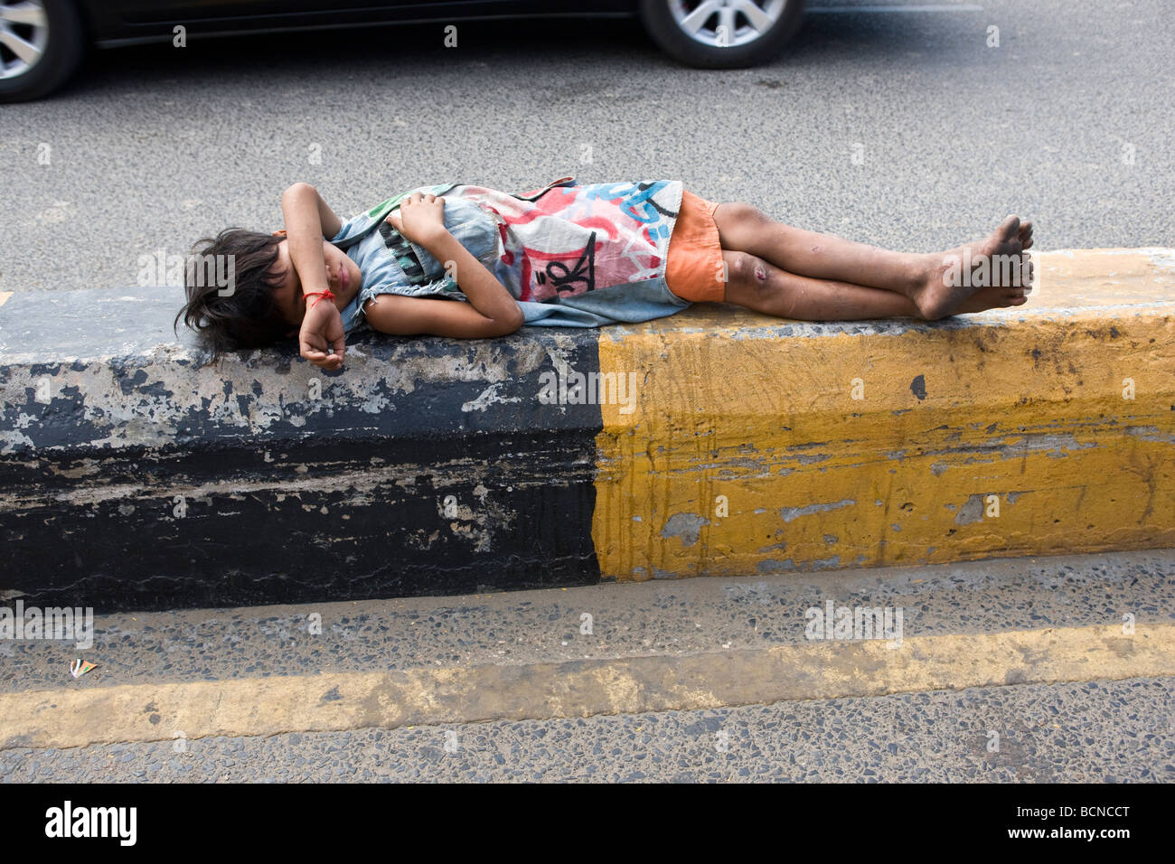 Street Child Phnom Penh Cambodia Stock Photo