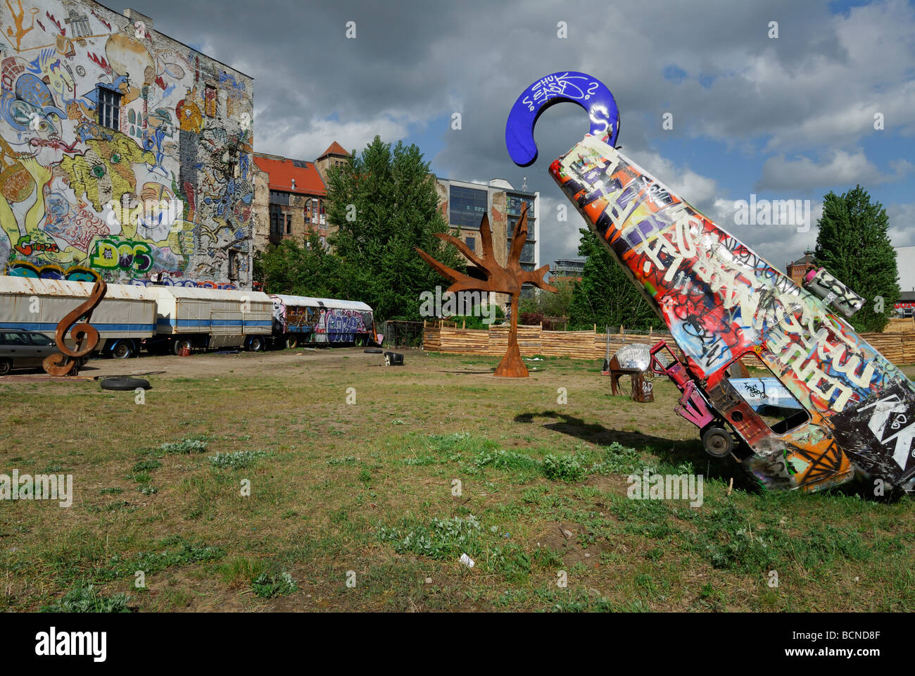 Berlin Germany Tacheles Kunsthaus on Oranienburger Strasse Stock Photo