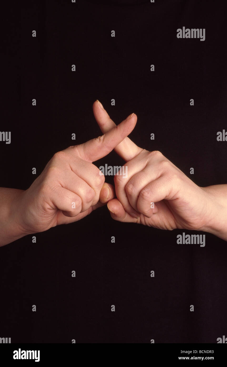 Hand Sign Language Alphabet Deaf Stock Photos & Hand Sign Language