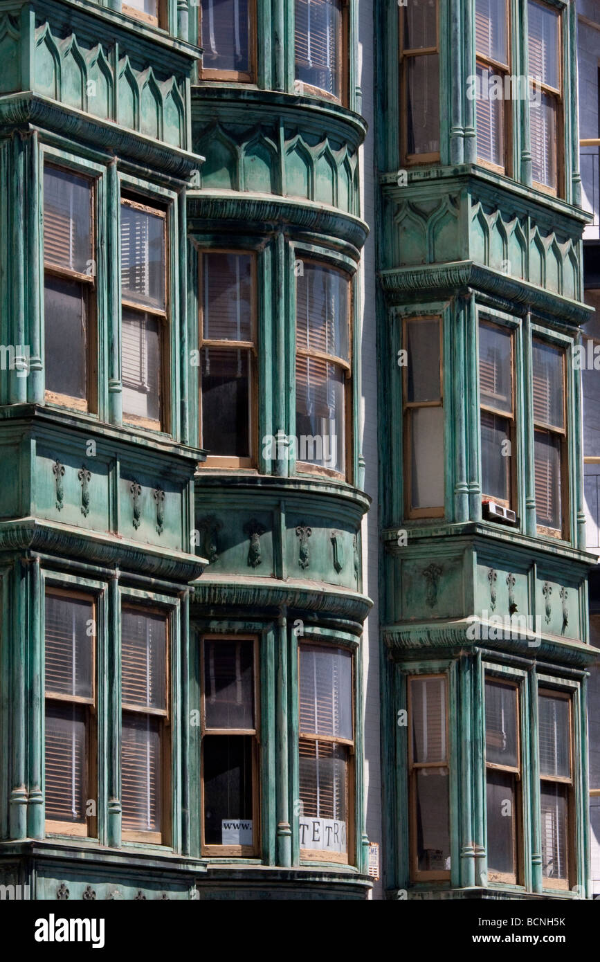 Facade (front) of the Sentinel Building, San Francisco, California, USA Stock Photo