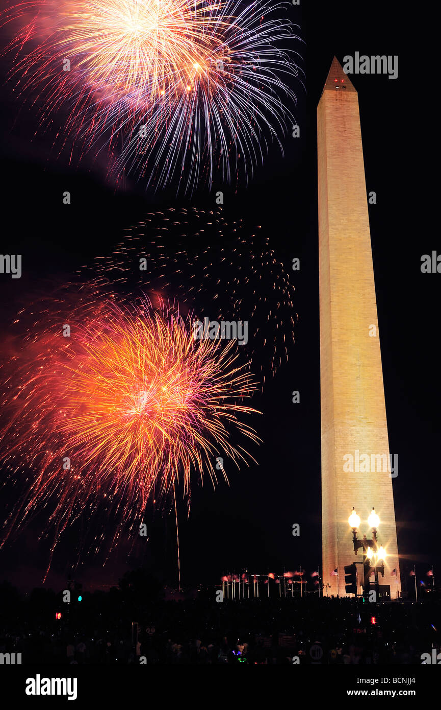 Fireworks over the Washington Monument in Washington,DC Stock Photo Alamy