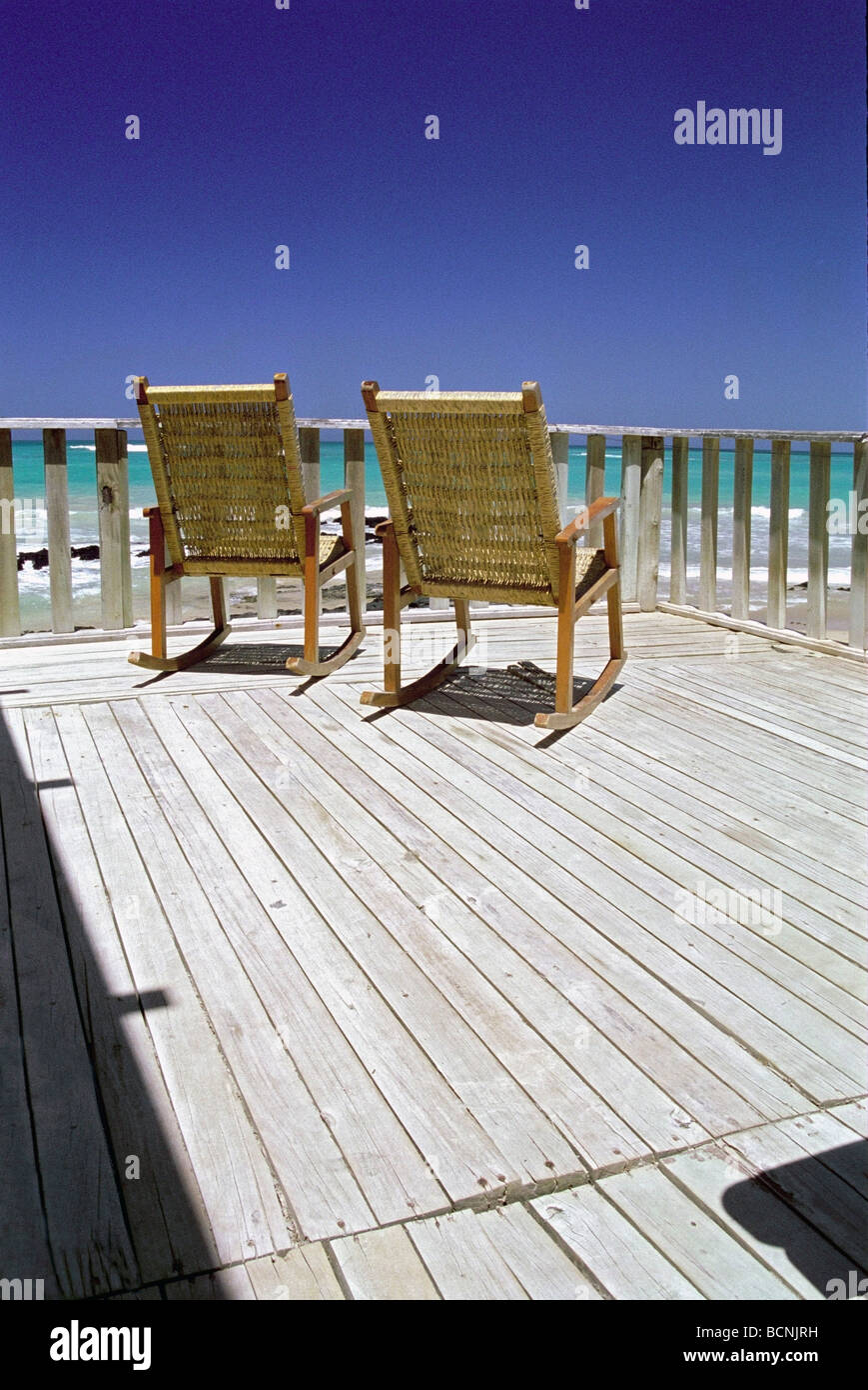 Deck rocking chairs hi-res stock photography and images - Alamy