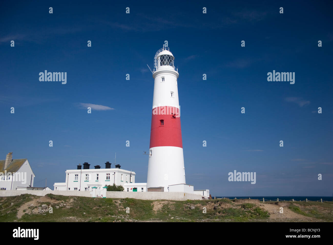Portland Bill lighthouse Chesil Beach Weymouth Stock Photo Alamy