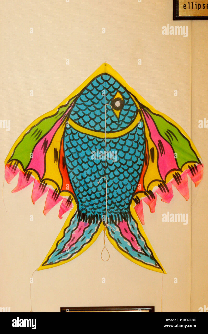 Korean made kite with fish design, The Kite Museum, Weifang, Shandong