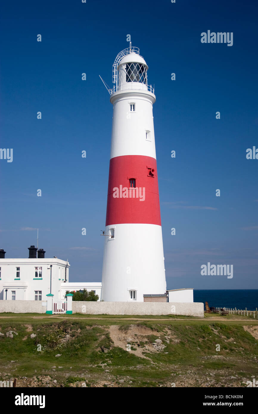 Portland Bill lighthouse Chesil Beach Weymouth Stock Photo Alamy