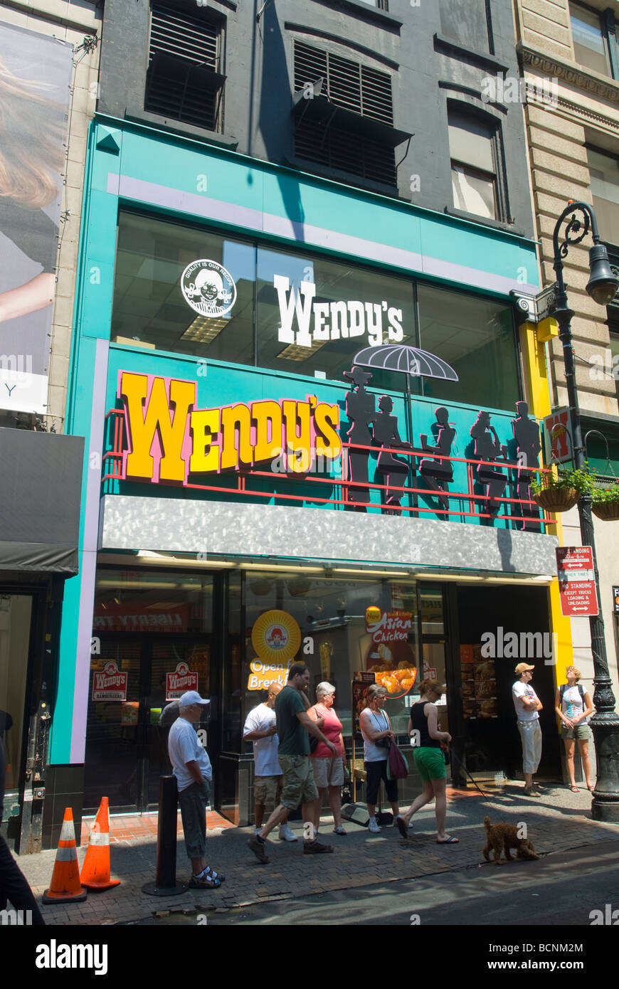 A Wendy s fast food restaurant in Lower Manhattan in New York on Saturday July 11 2009 Richard B Levine Stock Photo