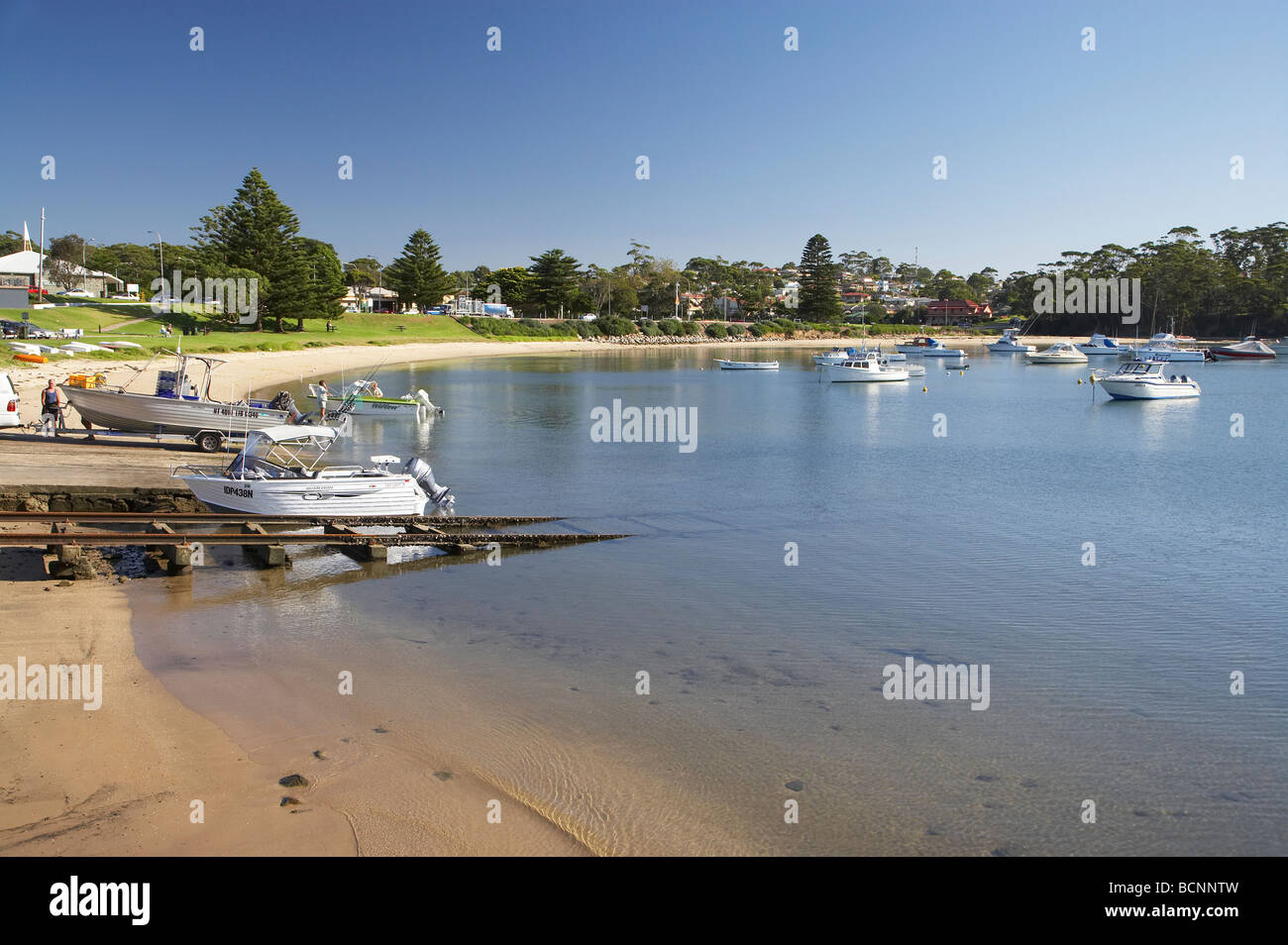 Boat Ramp Ulladulla Harbour Southern New South Wales Australia Stock Photo