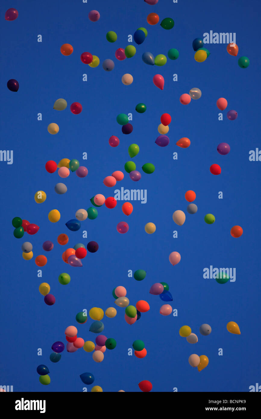 Balloons floating away hires stock photography and images Alamy