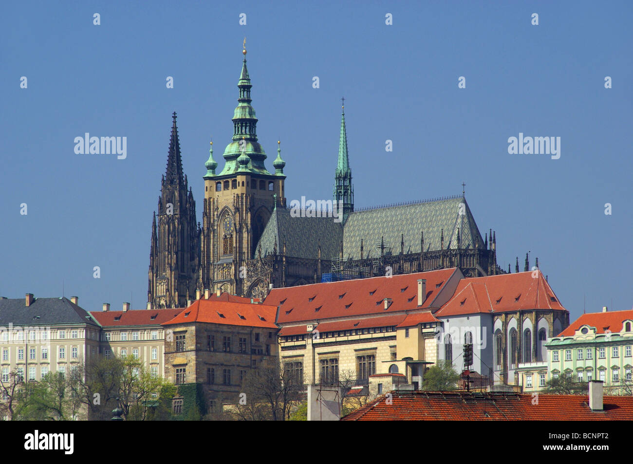 Prag Dom Prague cathedral 02 Stock Photo