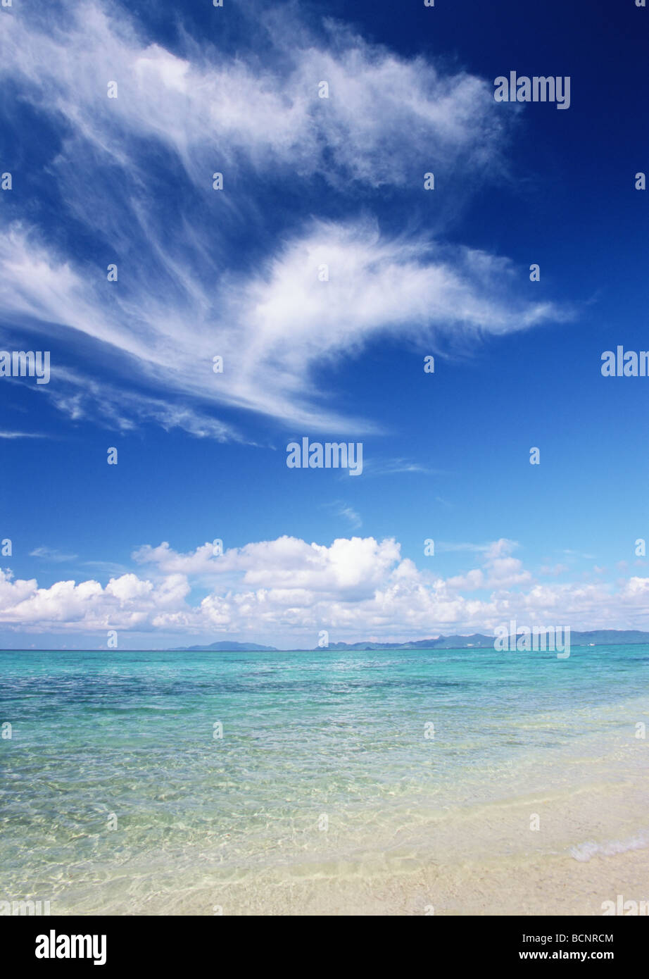 Blue sky and sea Stock Photo - Alamy