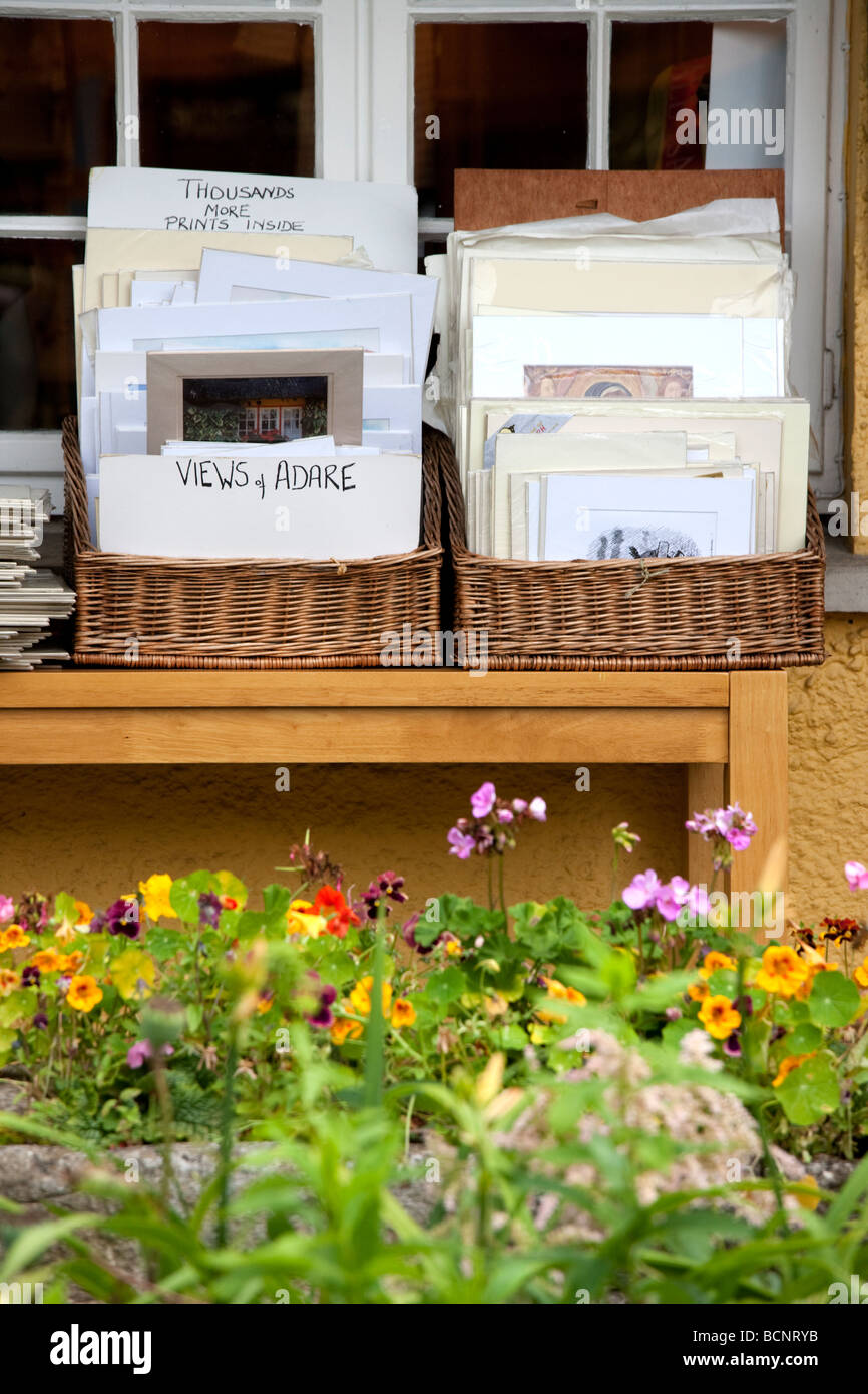 Antique Shop Front in Adare Village, Ireland Stock Photo