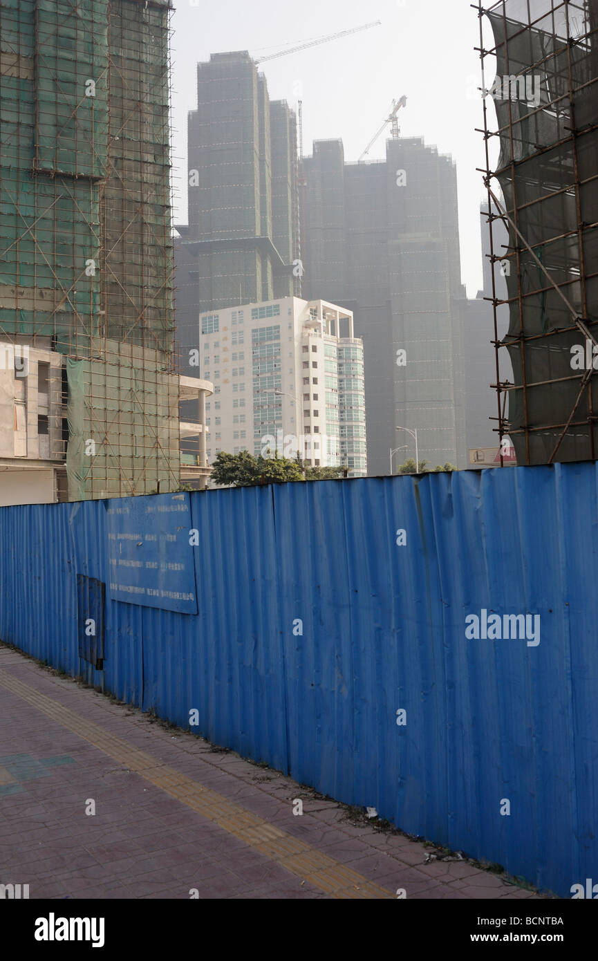 China, Shenzhen, Massive new construction sites in Shekou Stock Photo
