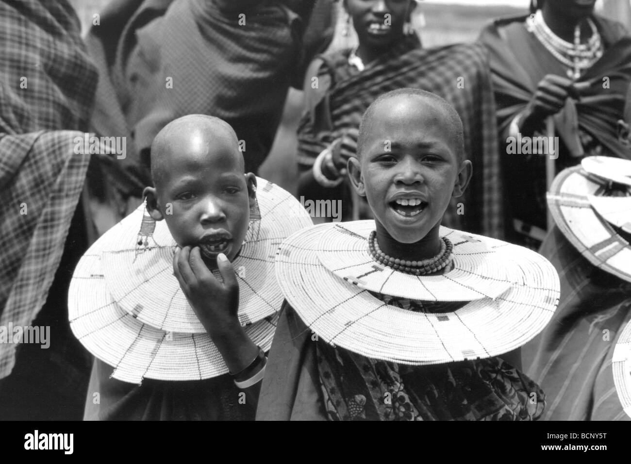 tanzania masai people Stock Photo