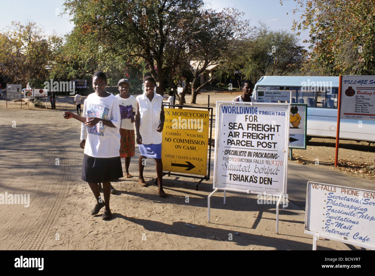zimbabwe victoria falls daily life Stock Photo - Alamy