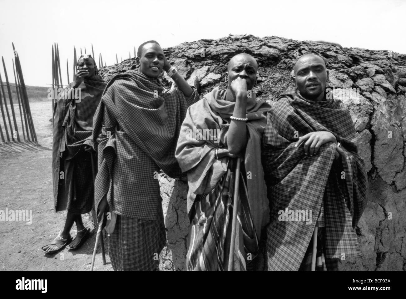 tanzania masai people Stock Photo