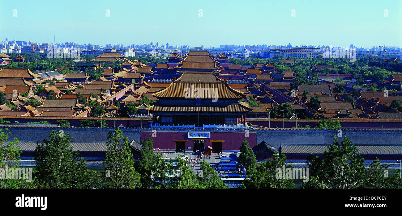 Bird's view of Forbidden City, Beijing, China Stock Photo - Alamy