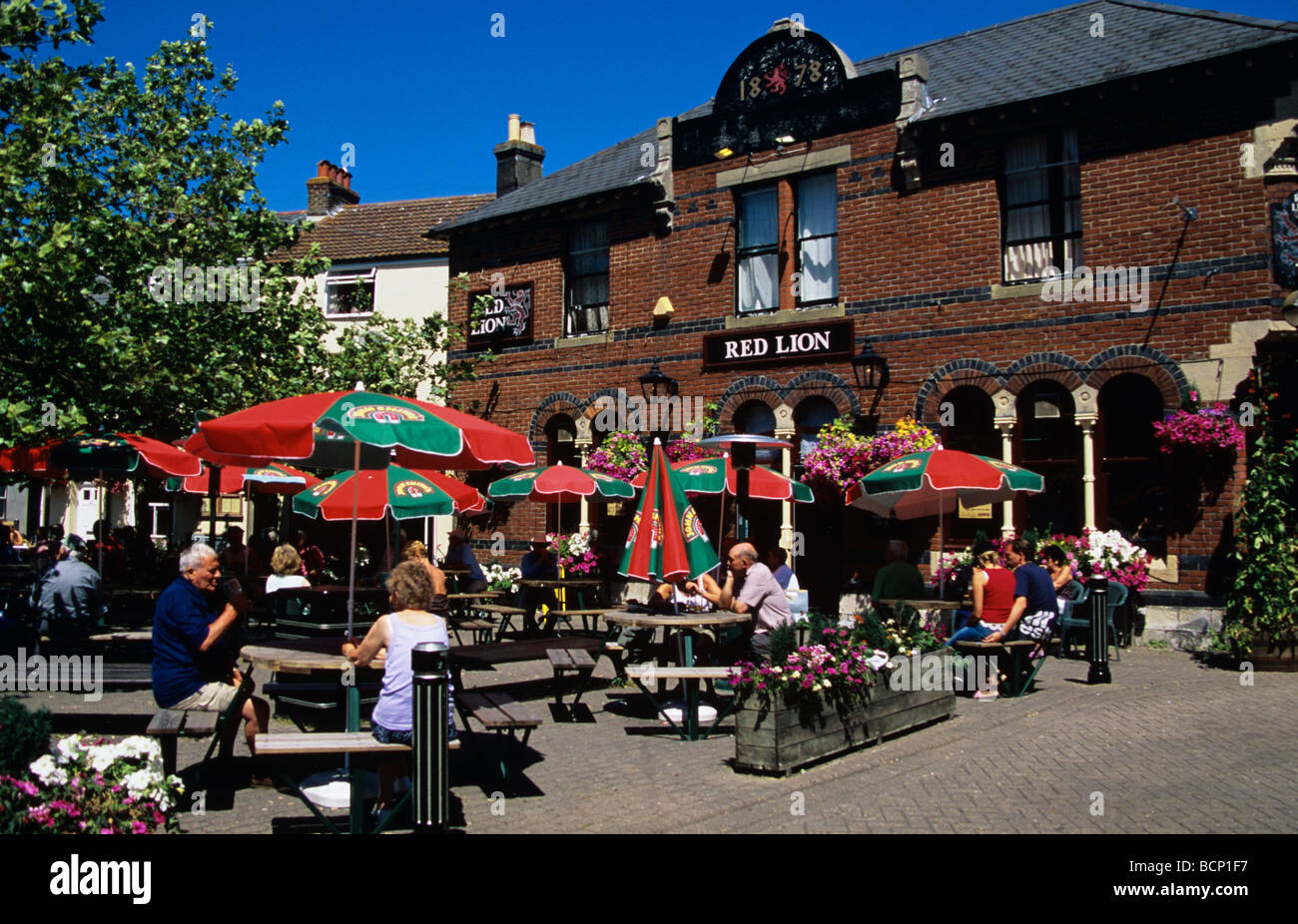 The Red Lion Pub in Hope Square on Brewers Quay near the harbour at