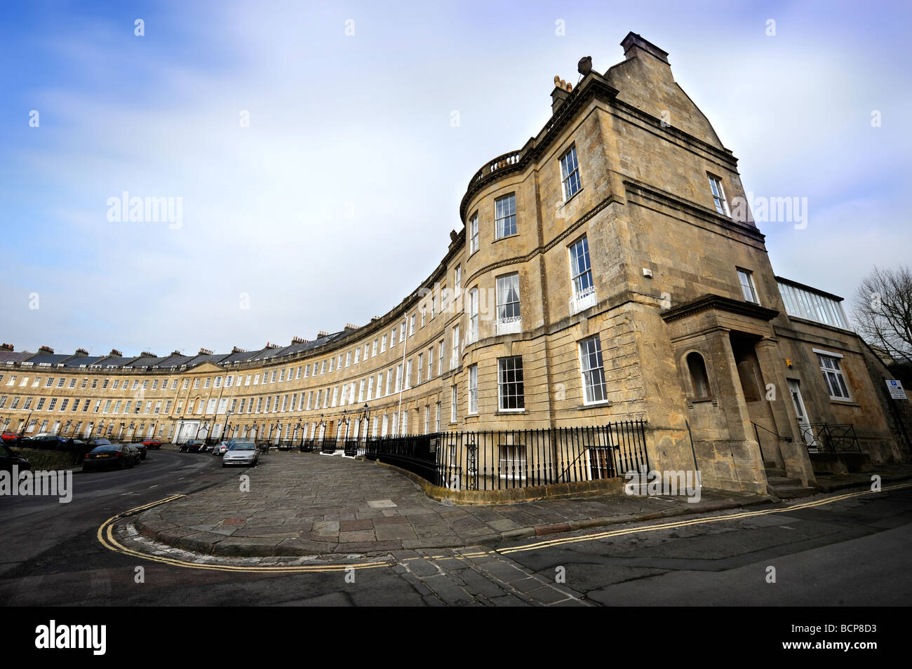 LANSDOWN CRESCENT IN THE CITY OF BATH UK Stock Photo Alamy