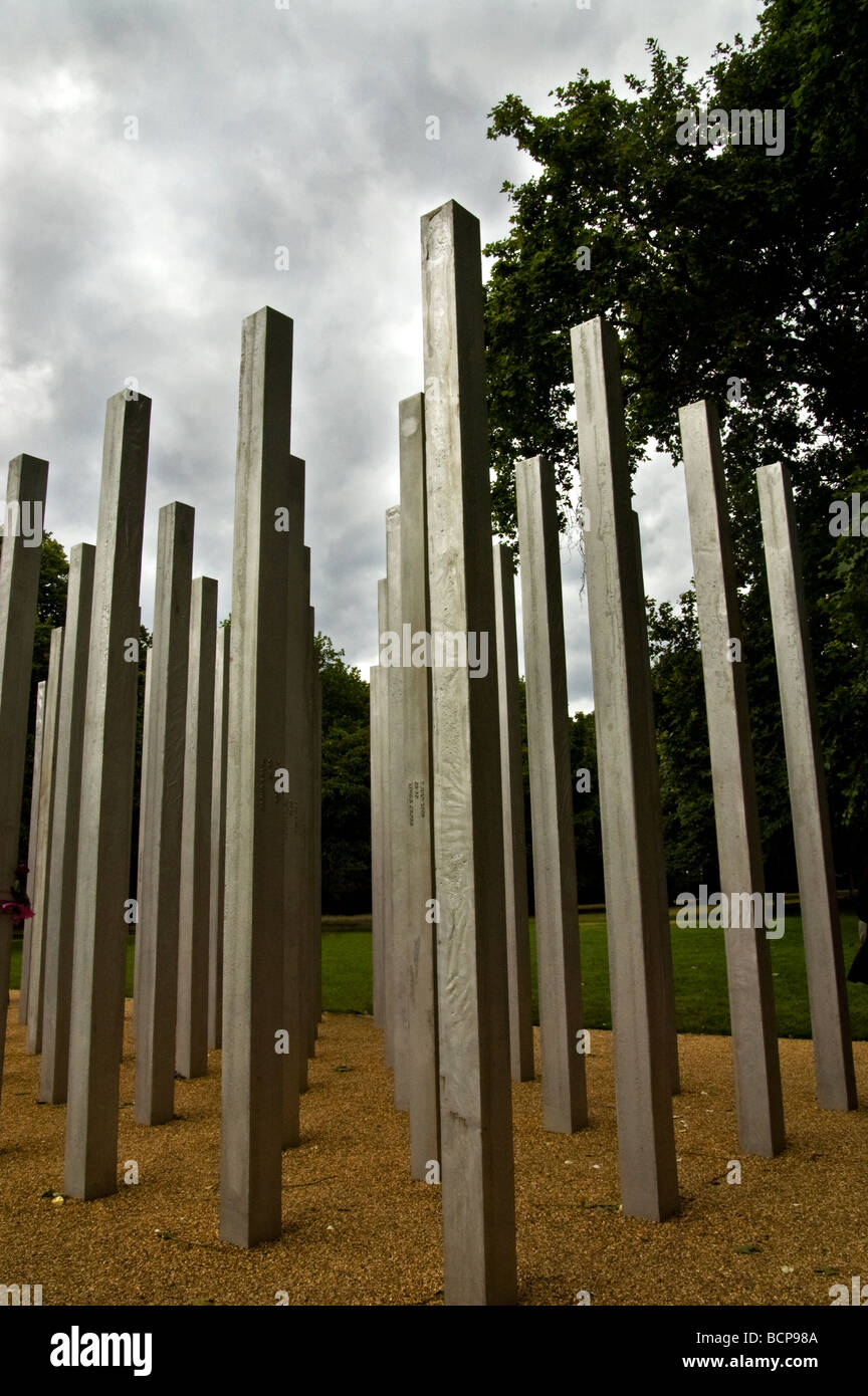 Memorial to the victims of the 7th July 2005 London bombings in Hyde Park. Stock Photo