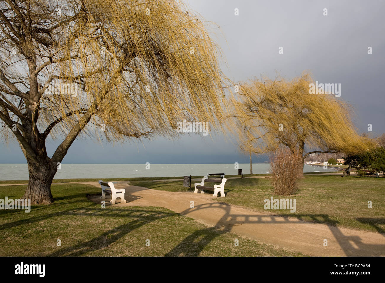 Lake Balaton in the spring Stock Photo