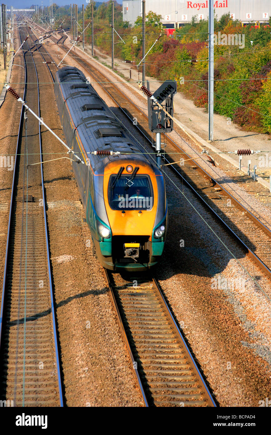 Hull Trains 222 Class High Speed Diesel Unit East Coast Main Line Stock Photo Alamy