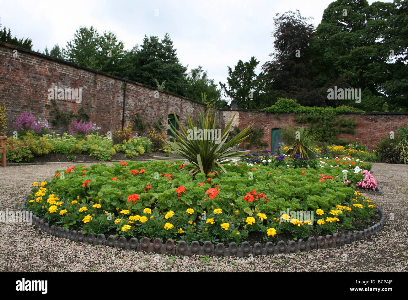 Croxteth Hall Walled Garden, Liverpool, England, UK Stock Photo