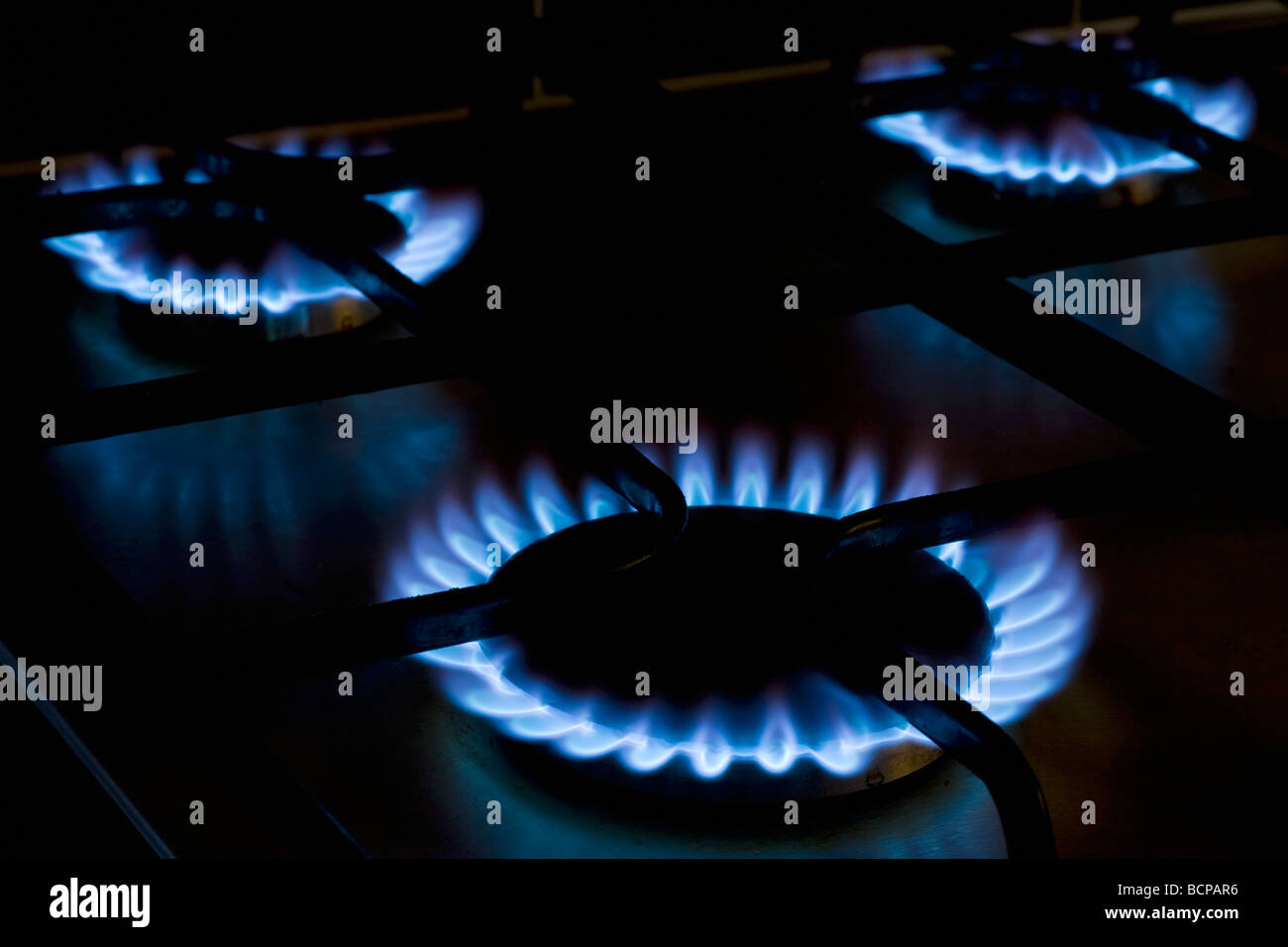 Gas hob ring Stock Photo Alamy