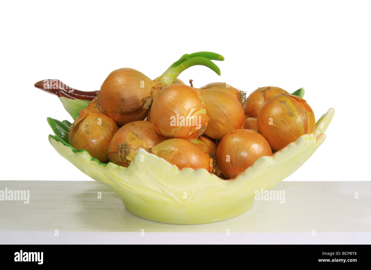 Zwiebel in Schale onion in bowl 05 Stock Photo