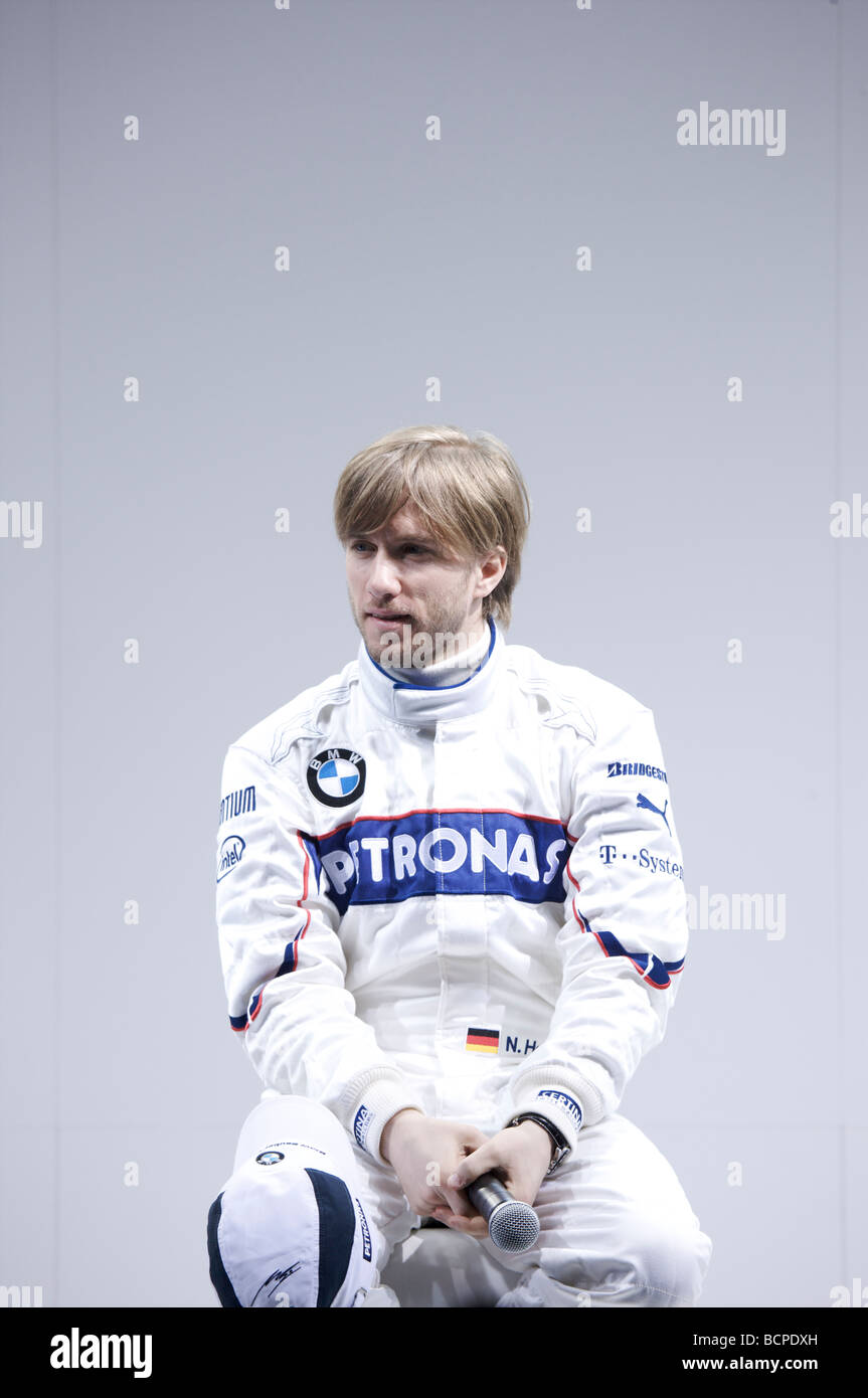 Nick Heidfeld at BMW Sauber Team launch 2009 Stock Photo