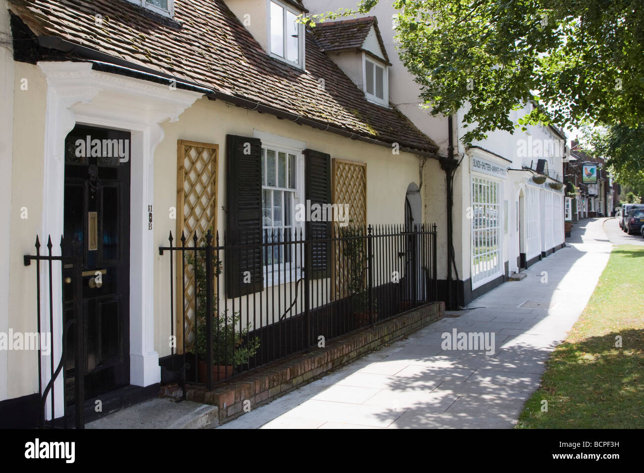 Baldock town centre high street hertfordshire england uk gb Stock Photo