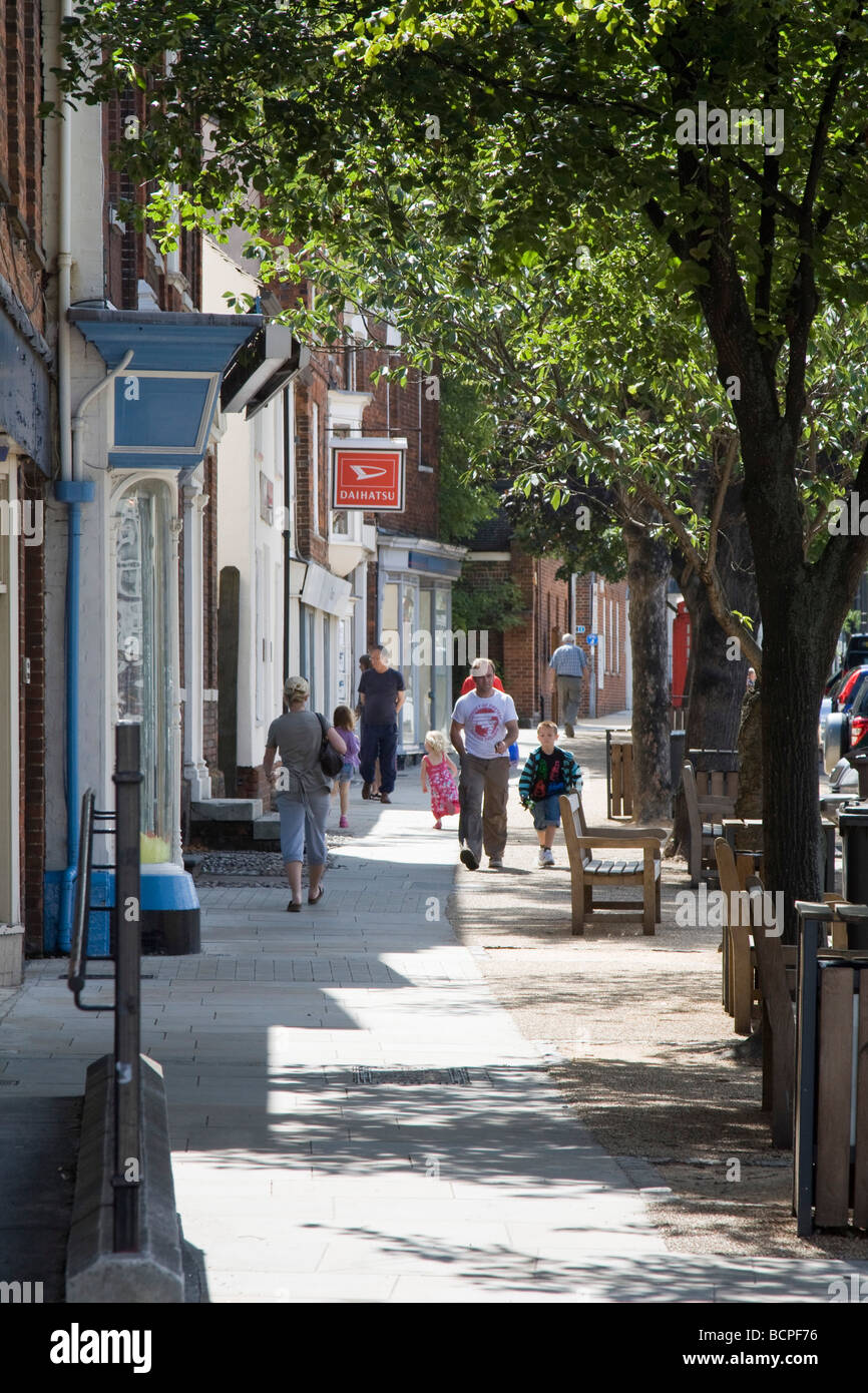 Baldock town centre high street hertfordshire england uk gb Stock Photo