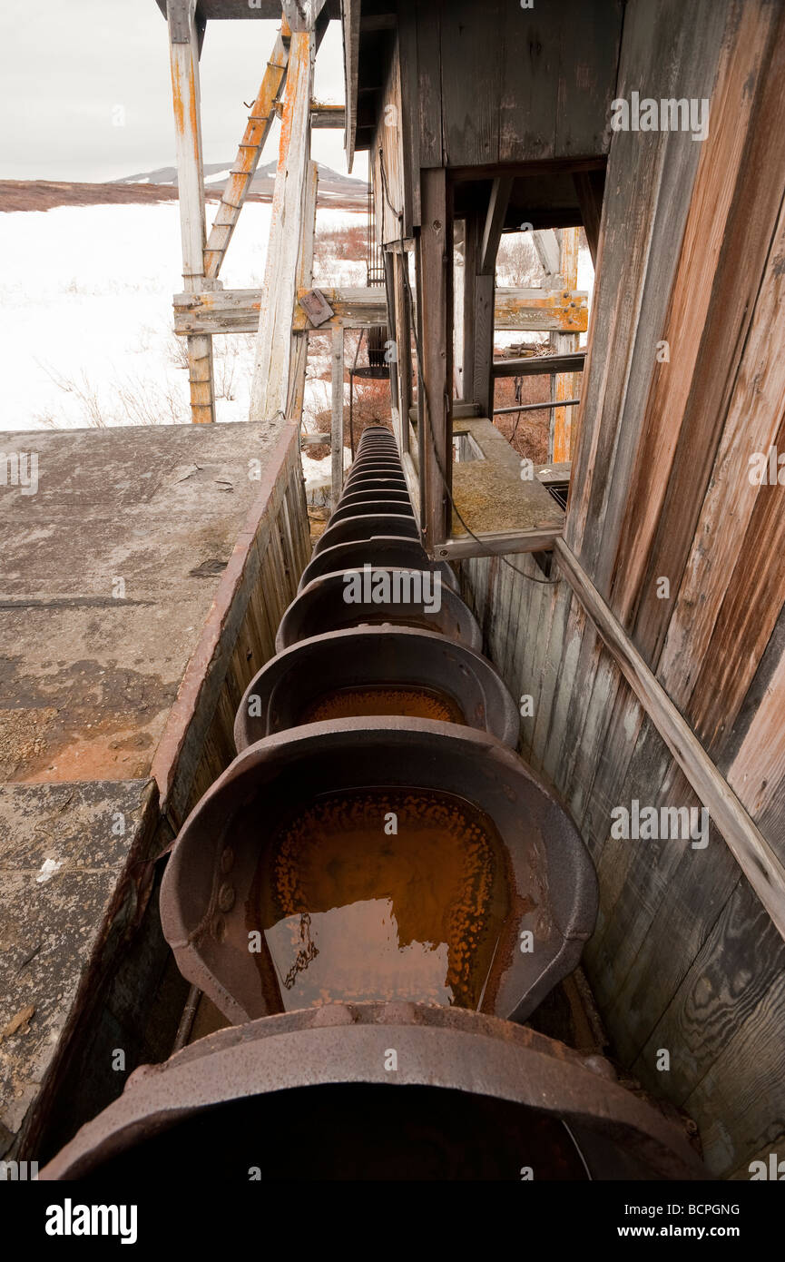 CONVEYOR BELT OF DREDGE BUCKETS Stock Photo Alamy