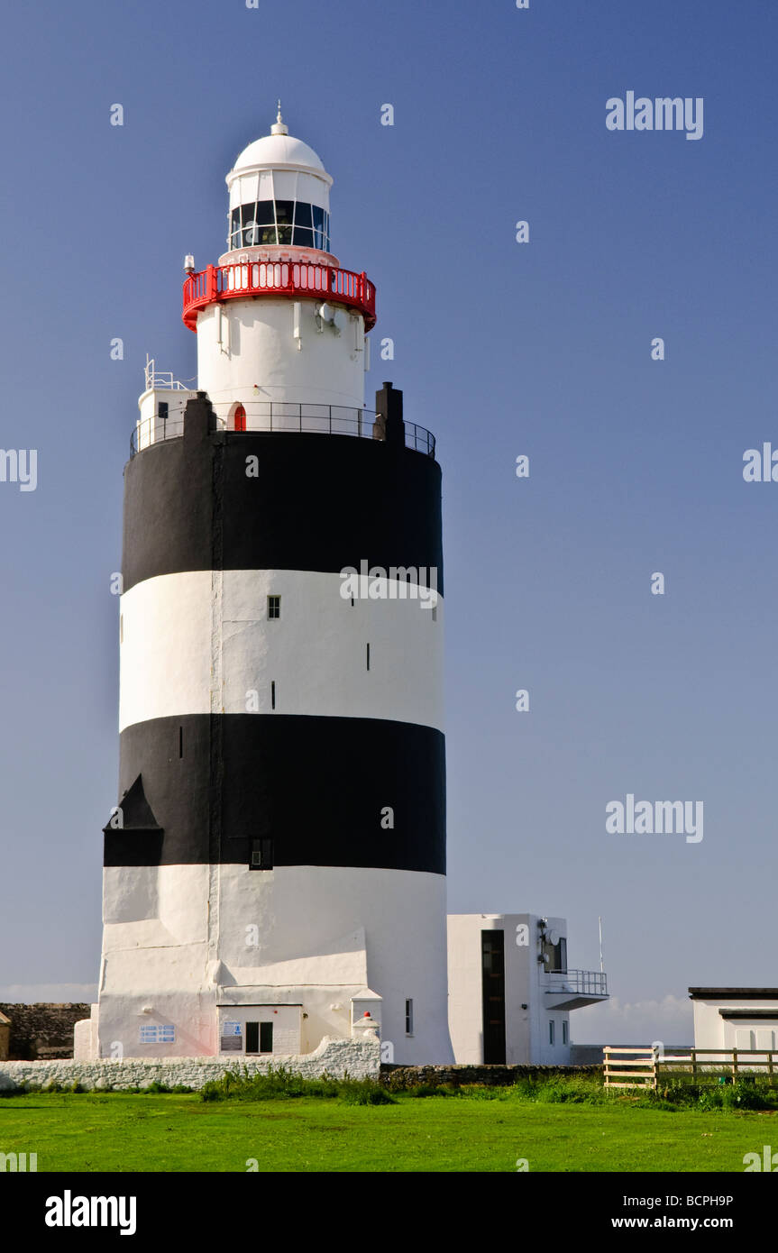Hook Lighthouse, Hook Peninsula, County Wexford, built in 1172, second oldest lighthouse in the world. Stock Photo