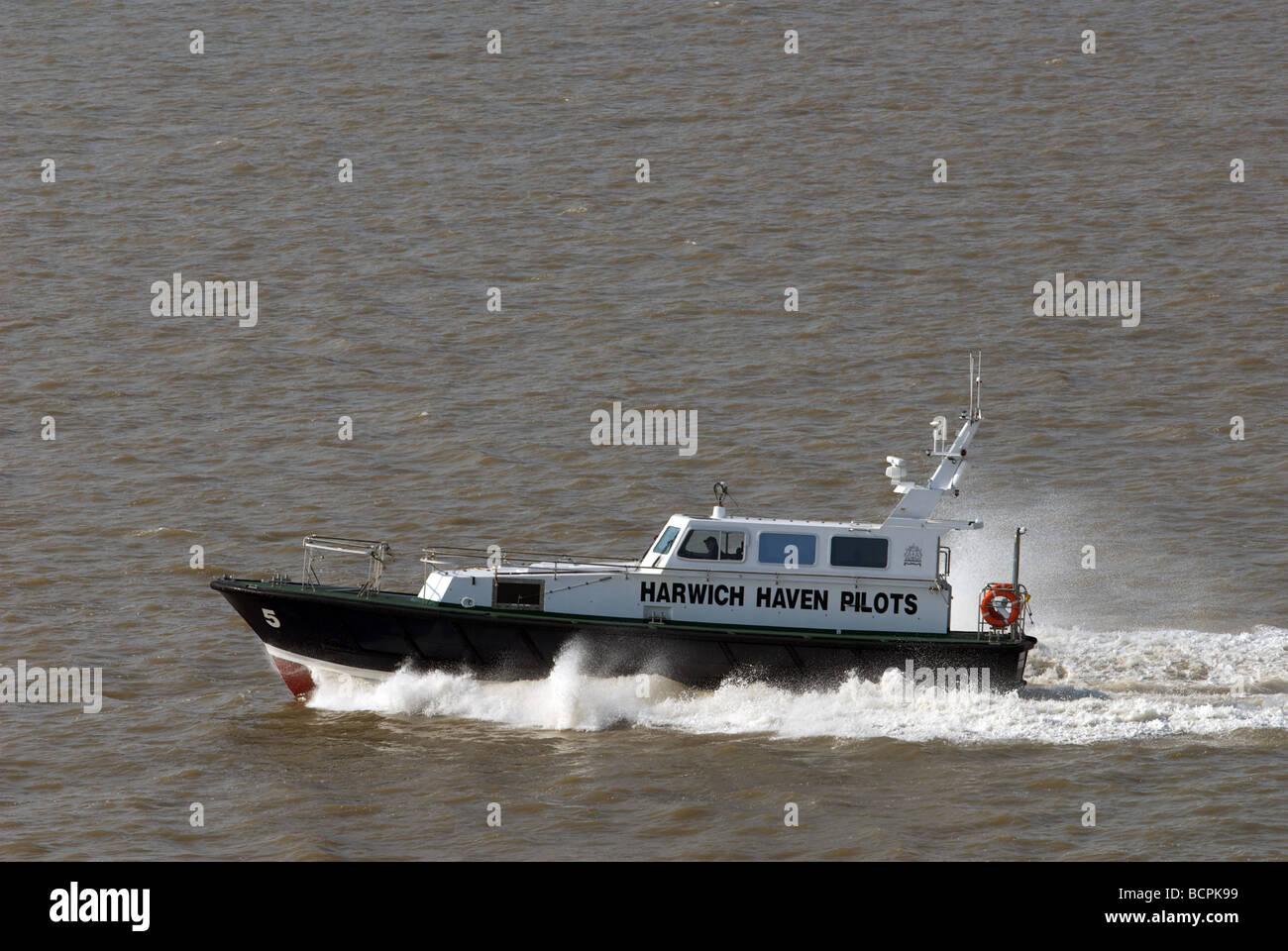 Harwich Havern Pilot boat Stock Photo