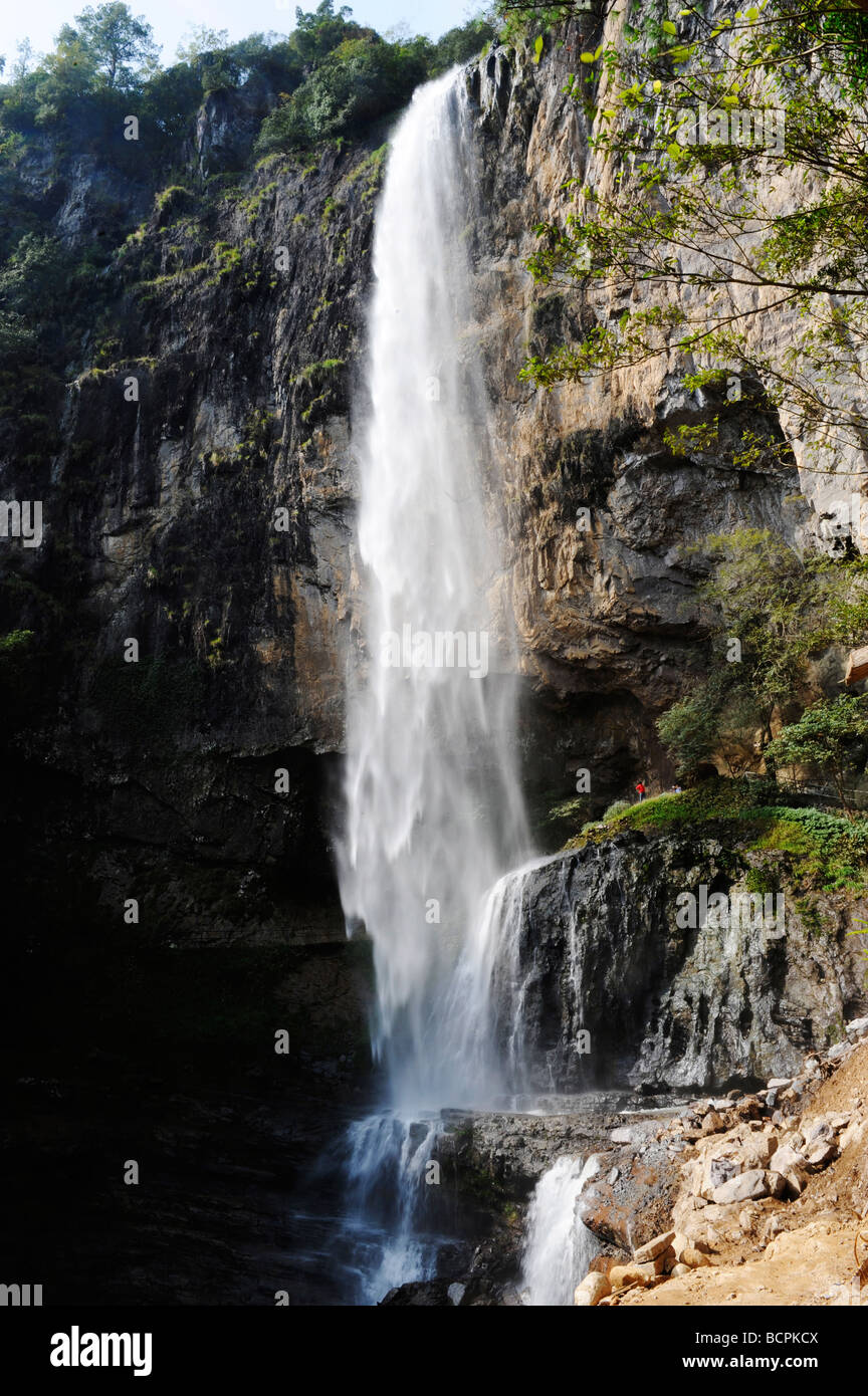 Waterfall in Mandarin Duck Rive Scenic Park, Pingnan, Ningde, Fujian