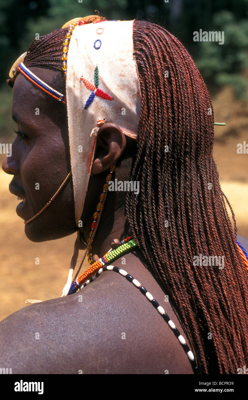 Samburu Warrior Kenya Stock Photo Alamy