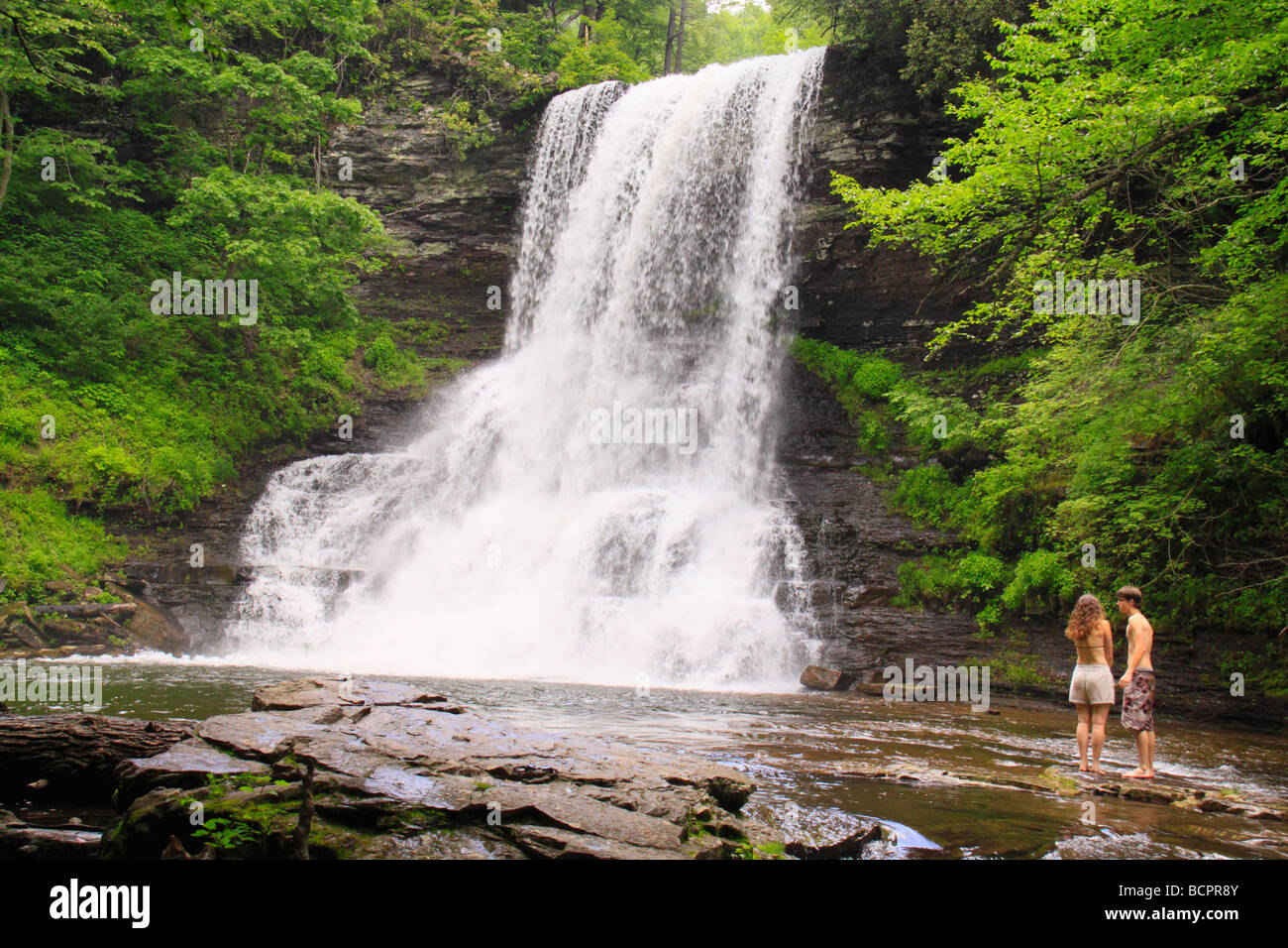 Cascades Waterfall Little Stony Creek Pembroke Virginia Stock Photo Alamy