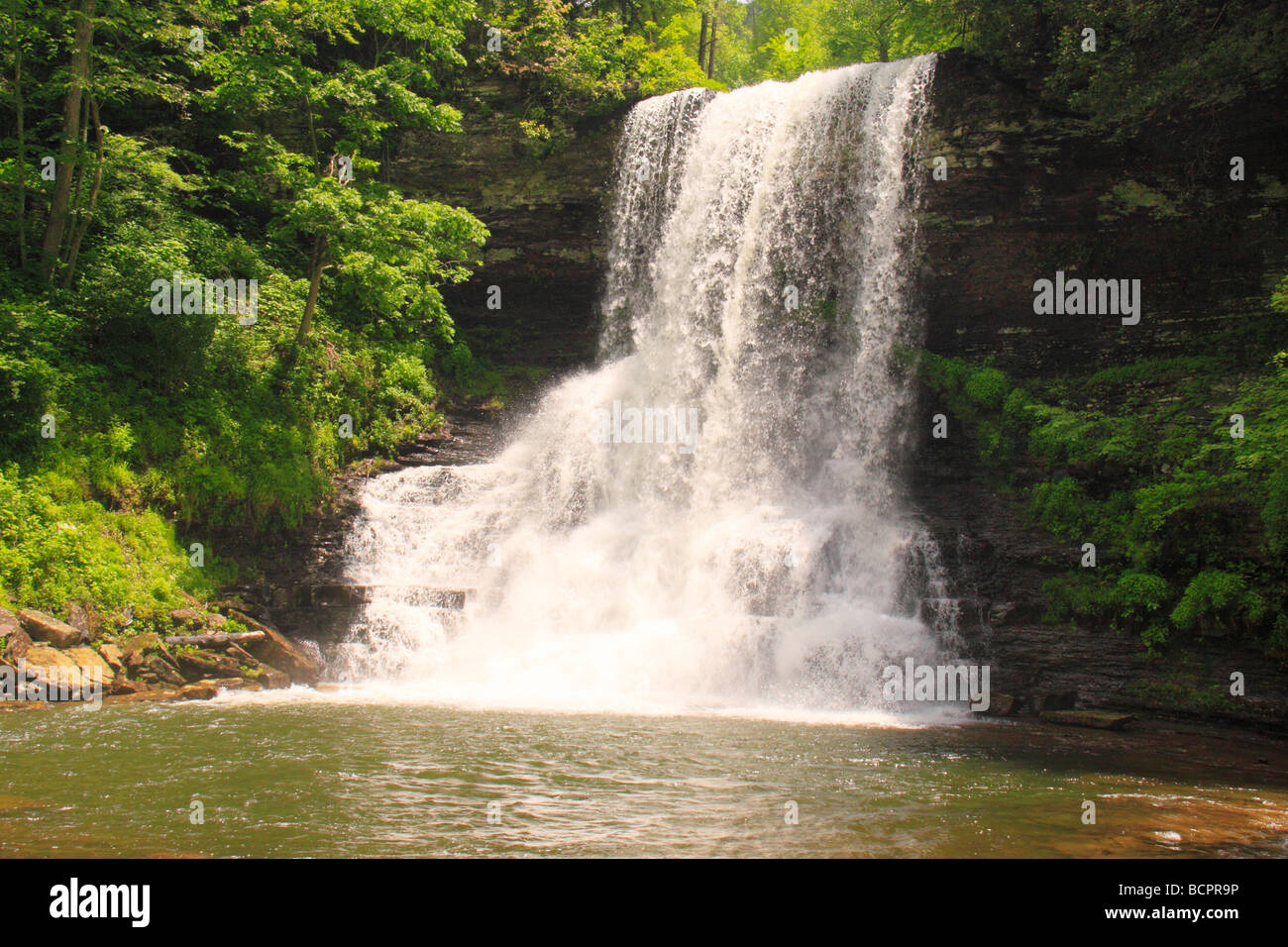 Cascades Waterfall Little Stony Creek Pembroke Virginia Stock Photo