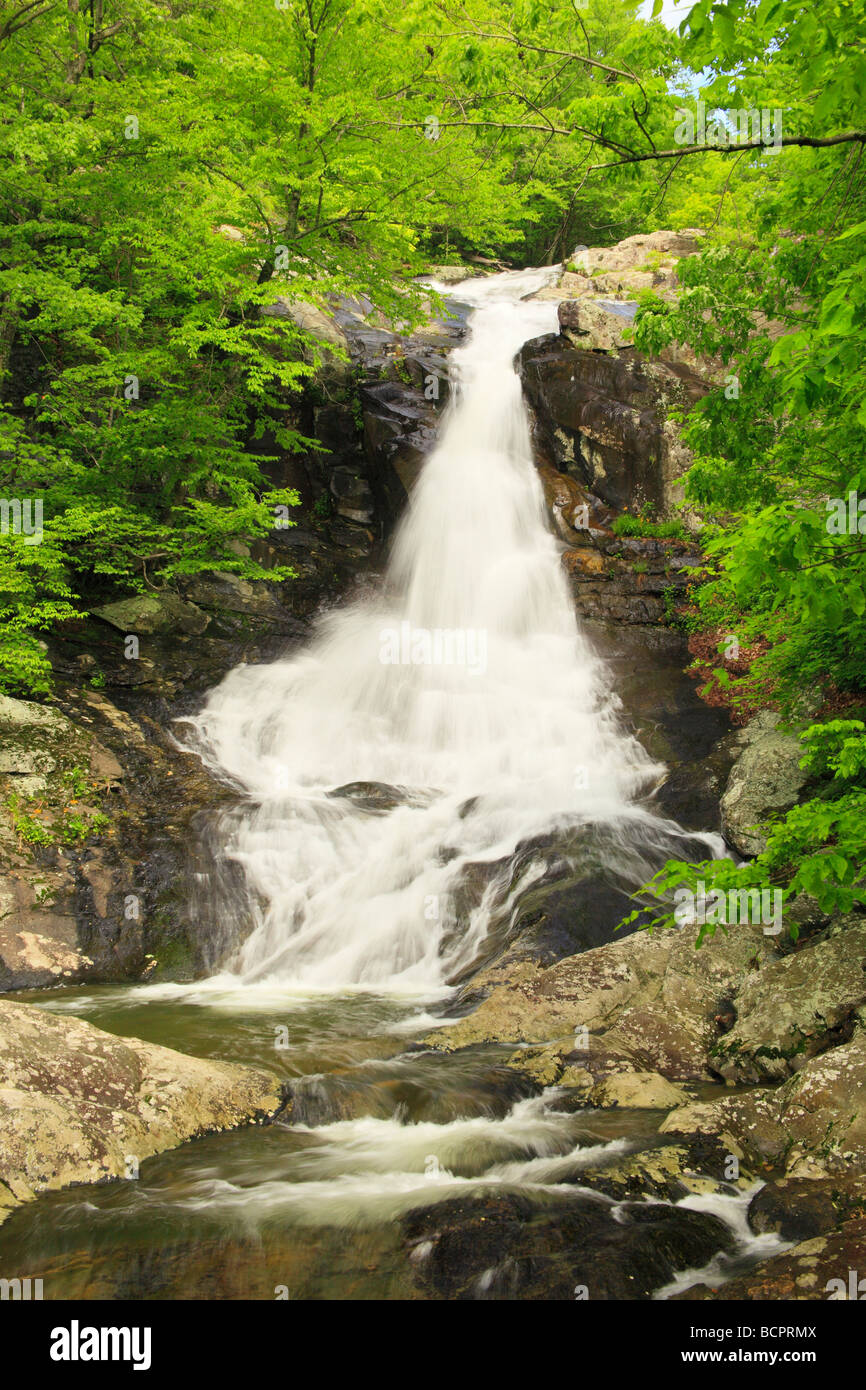 White Oak Canyon Falls Shenandoah National Park Virginia Stock Photo