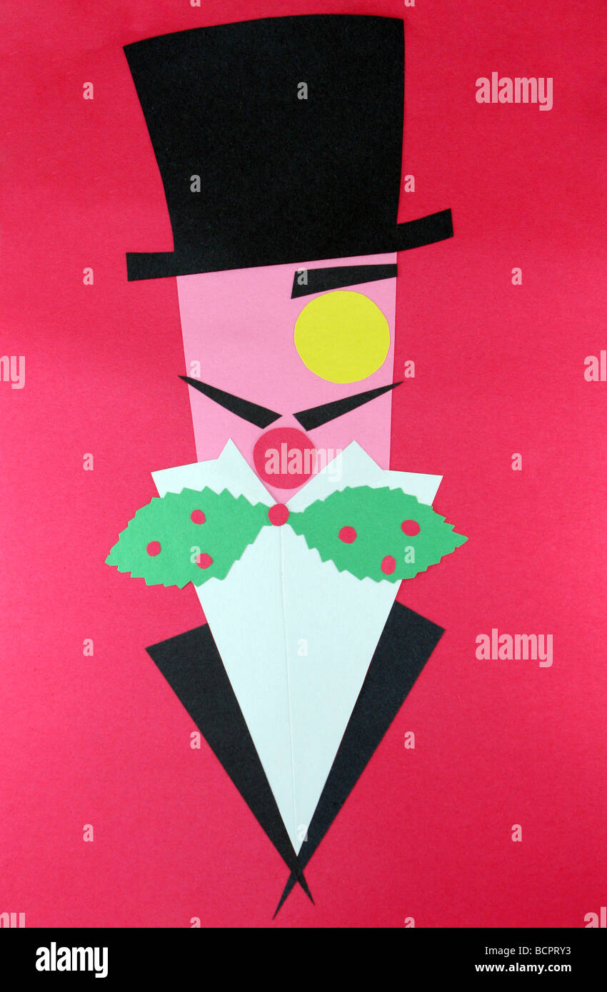 Retro Holiday Man. Original artwork illustration by (c) Caroline P. Digonis 2009. Stock Photo