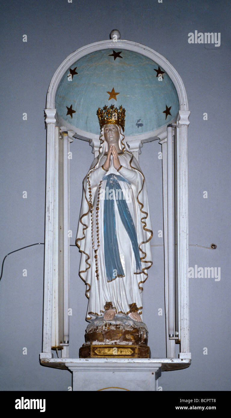 Deir EL Qamar Lebanon Saidet Ell Talle Maronite Church Statue Of The Virgin Mary Stock Photo