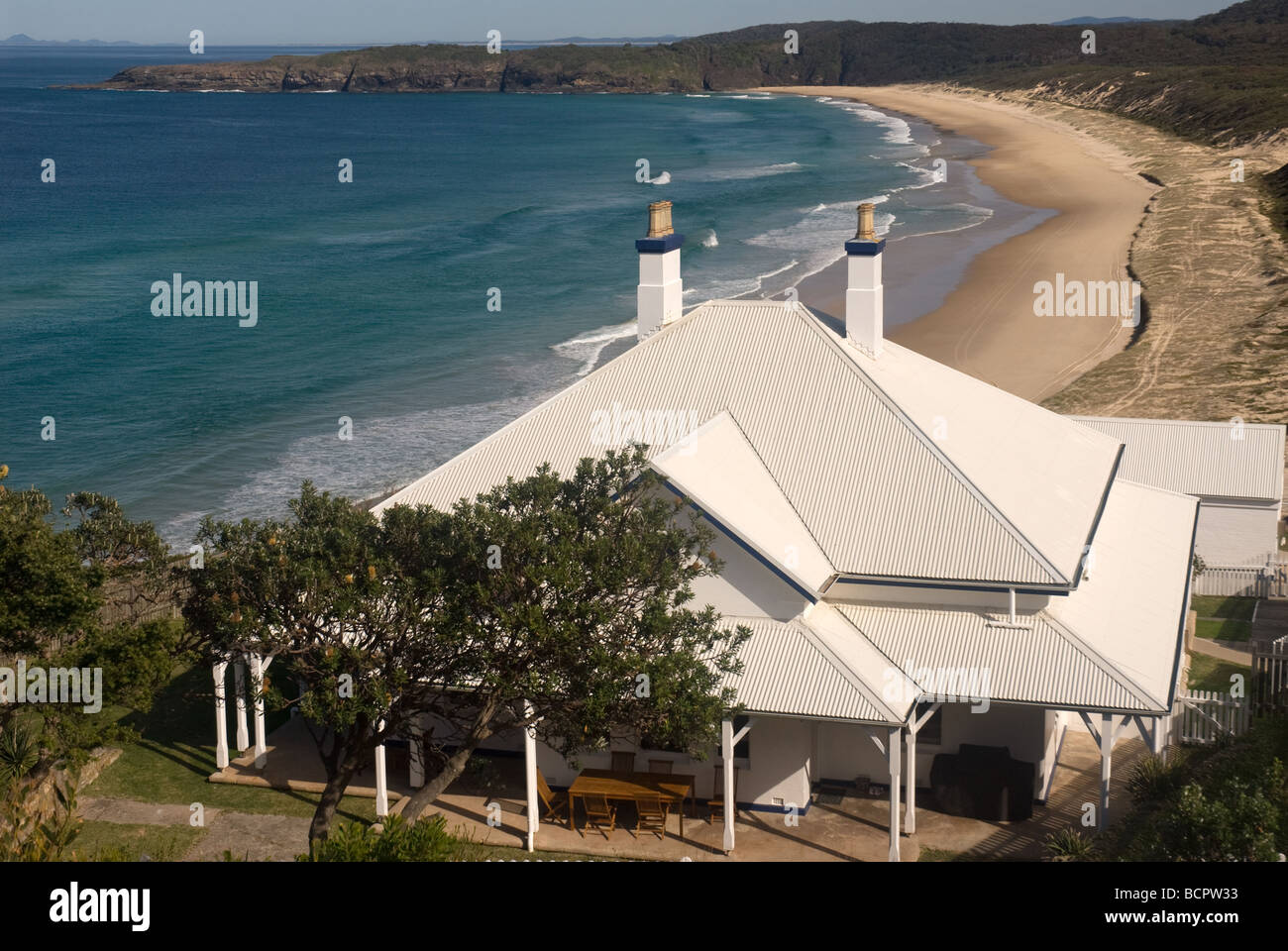 Light House Keepers House at Seal Rocks New South Wales Australia Stock