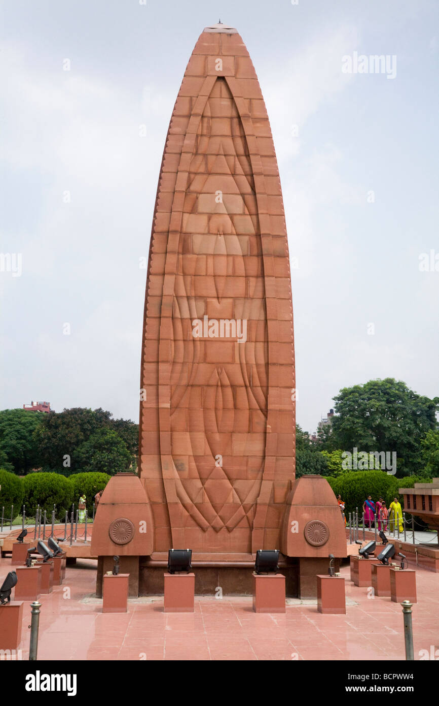 Jallianwala Bagh memorial, at Jallianwala Bagh: the site of the Jallianwala Bagh Massacre, AKA the Amritsar Massacre. India. Stock Photo