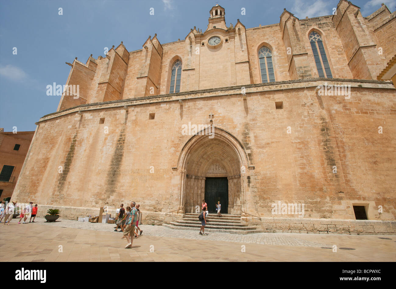 The Cathedral at Ciutadella on the Balearic island of Menorca Stock Photo