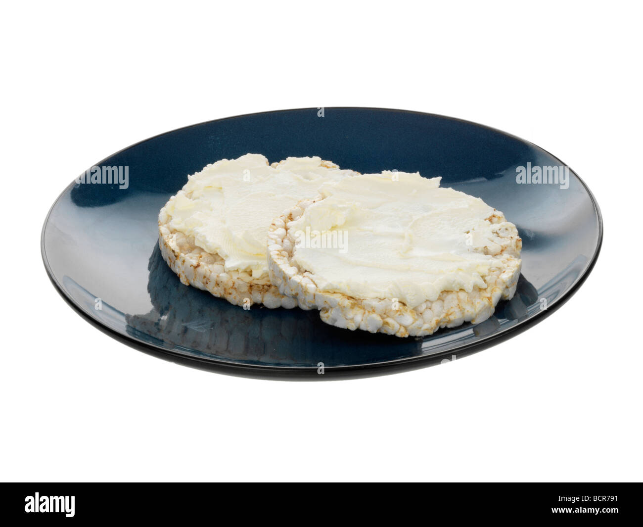 Oatcakes with Cream Cheese Stock Photo