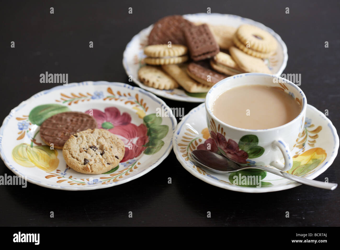 Tea and Biscuits Stock Photo Alamy