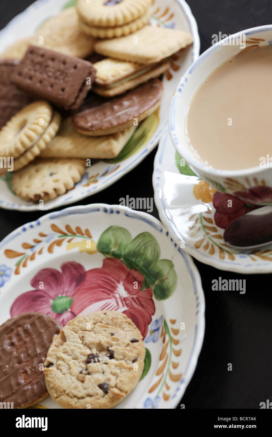 Tea and Biscuits Stock Photo Alamy