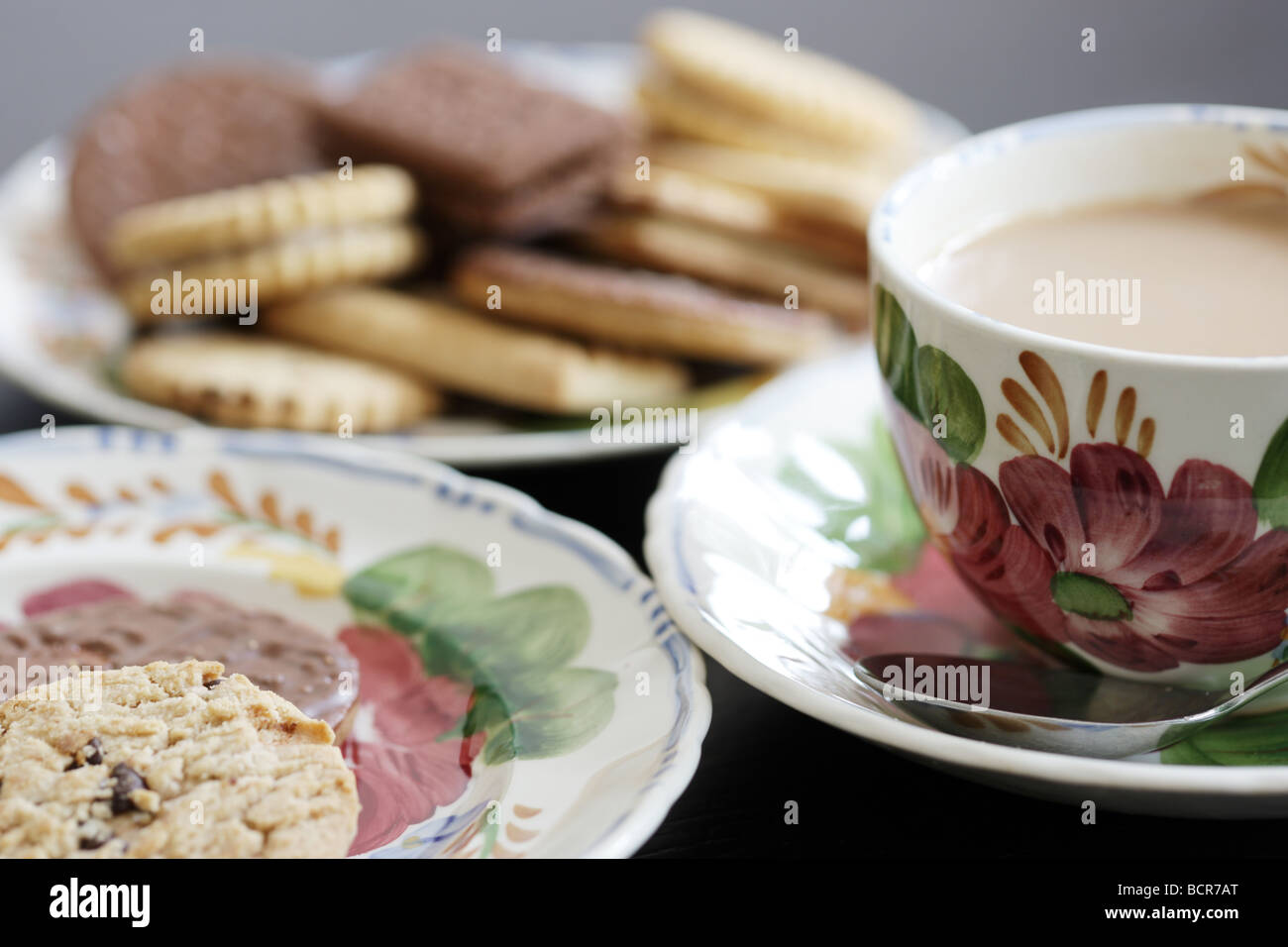 Tea and Biscuits Stock Photo Alamy