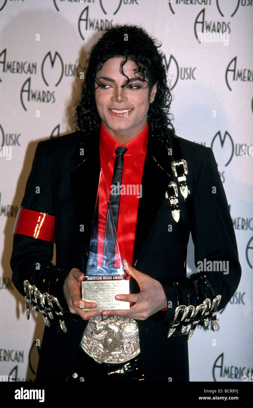 MICHAEL JACKSON at the 1989 American Music Awards Stock Photo